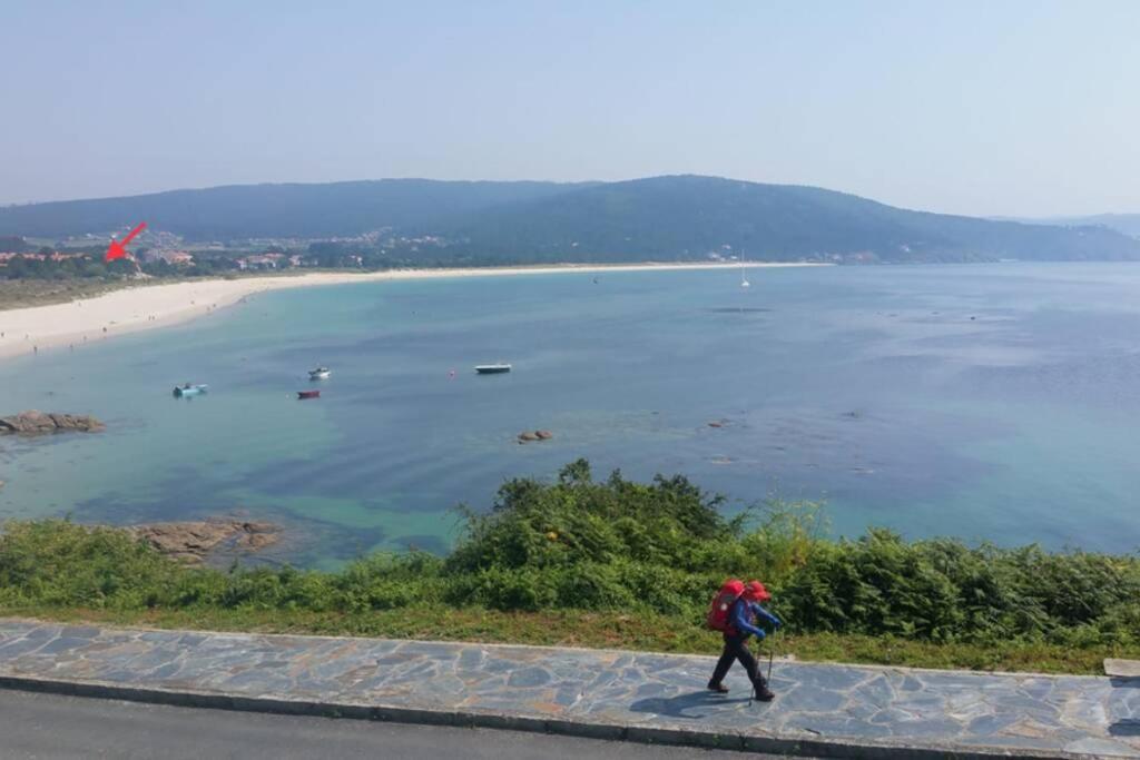 Junto Camino De Santiago,1ª Linea De Playa Appartement Finisterre Buitenkant foto