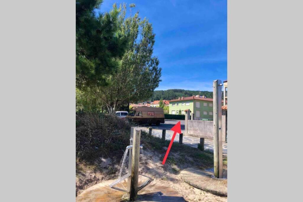 Junto Camino De Santiago,1ª Linea De Playa Appartement Finisterre Buitenkant foto